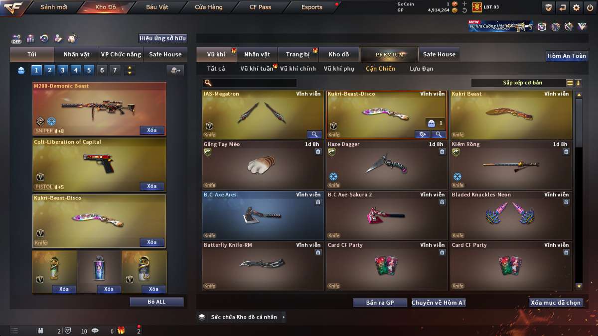 shop acc cf uy tin gia re